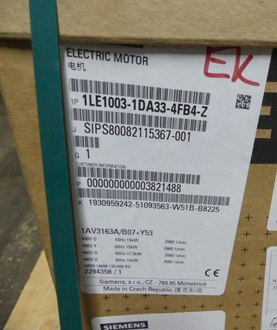 SIEMENS 1LE1003-1DA33-4FB4-Z