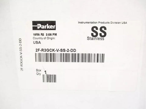 PARKER 2F-R3GCK-V-SS-2-DD