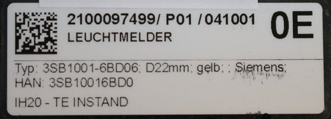 SIEMENS 3SB1001-6BD06