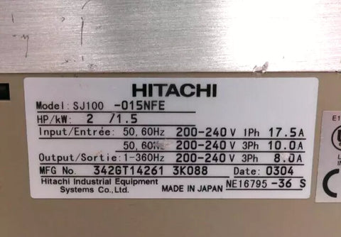 HITACHI SJ100-015NFE