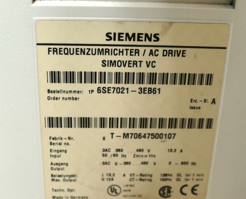 Siemens 6SE7021-3EB61