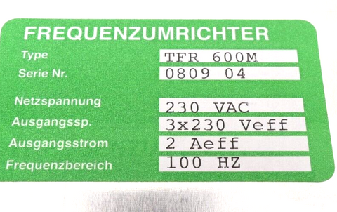 ABB TFR-600M