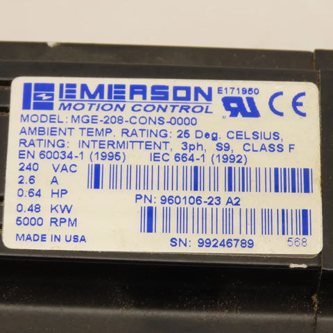 Emerson MGE-208-CONS-0000