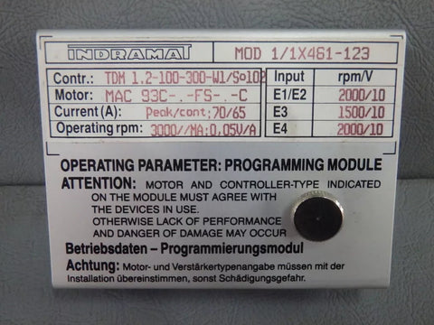 INDRAMAT MOD1/1X461-123