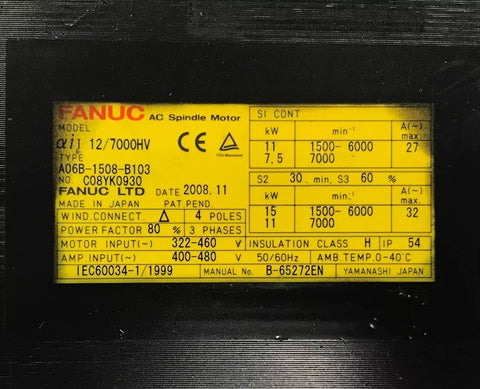 Fanuc A06B-1508-B103