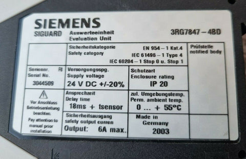 Siemens 3RG78474BD