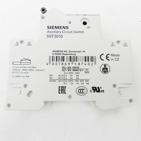 SIEMENS 5SY6110-6 + 5ST3010