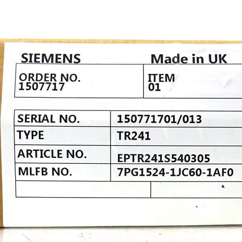 Siemens 7PG1524-1JC60-1AF0