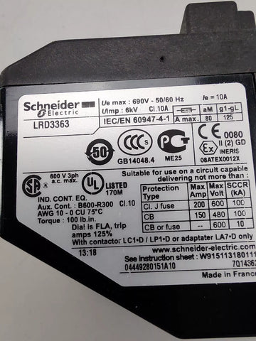 SCHNEIDER ELECTRIC LRD3363