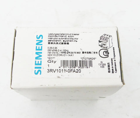 SIEMENS 3RV1011-0FA20