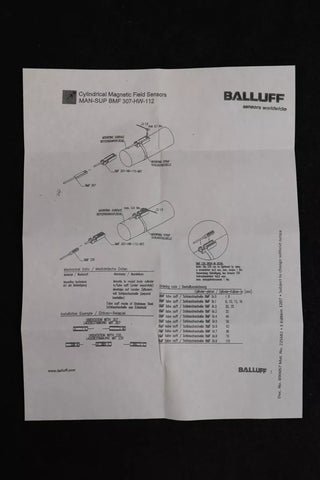 BALLUFF BMF 307-HW-112