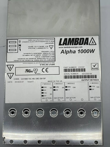 TDK-Lambda CA1000 15C 48J 28D 28/15P