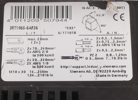 Siemens 3RT1065-6AR36