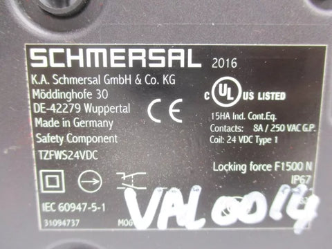 SCHMERSAL TZFWS-24VDC