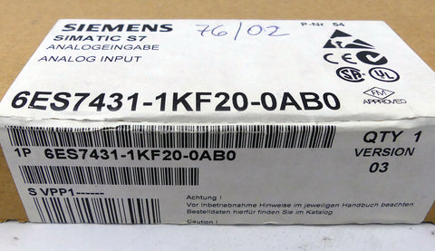 SIEMENS 6ES7431-1KF20-0AB0