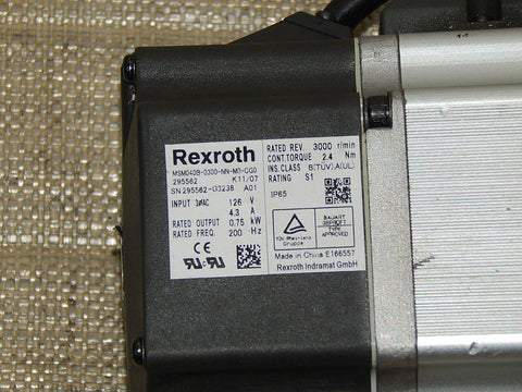 BOSCH REXROTH MSM040B-0300-NN-M0-CG0