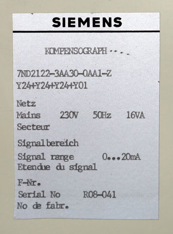 SIEMENS 7ND2122-3AA20-0AA1-Z