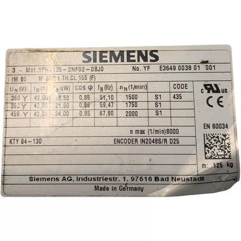 SIEMENS 1PH7135-2NF02-0BJ0