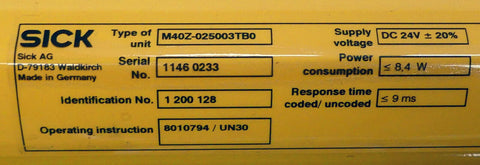 SICK M40Z-025003TB0
