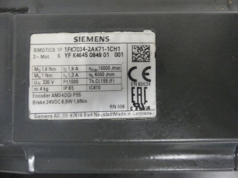 SIEMENS 1FK7034-2AK71-1CH1