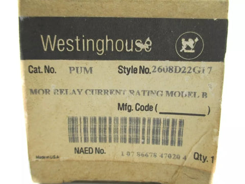 WESTINGHOUSE PUM 2608D22G17