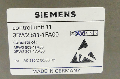 SIEMENS 3RW2 811-1FA0