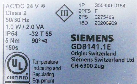 Siemens S55499-D184