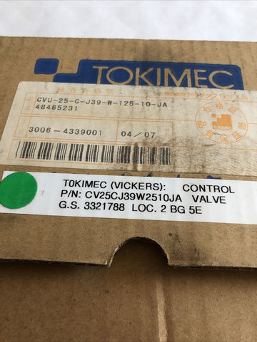 TOKIMEC CV25CJ39W2510JA