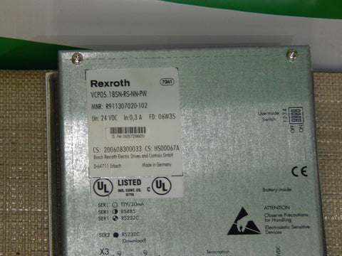 BOSCH REXROTH VCP05.1BSN-RS-NN-PW