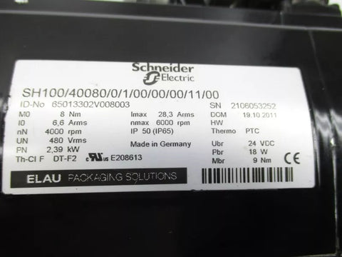 SCHNEIDER ELECTRIC SH100/40080/0/1/00/00/00/11/00