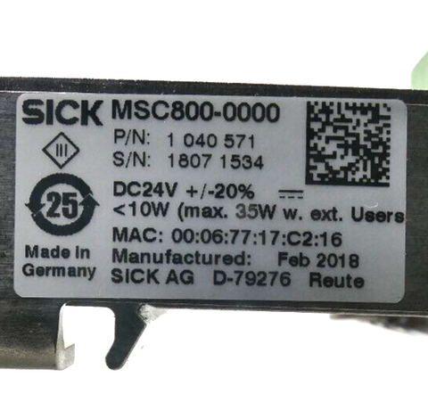 Sick MSC800-0000