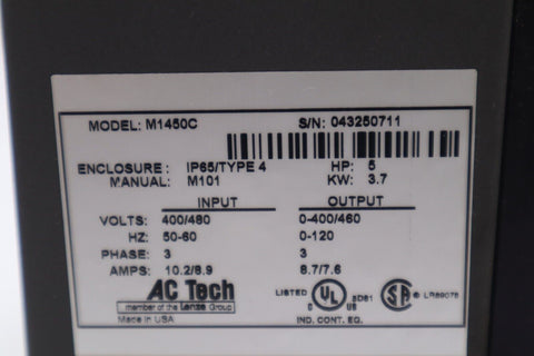 LENZE AC TECHNOLOGY M1450C