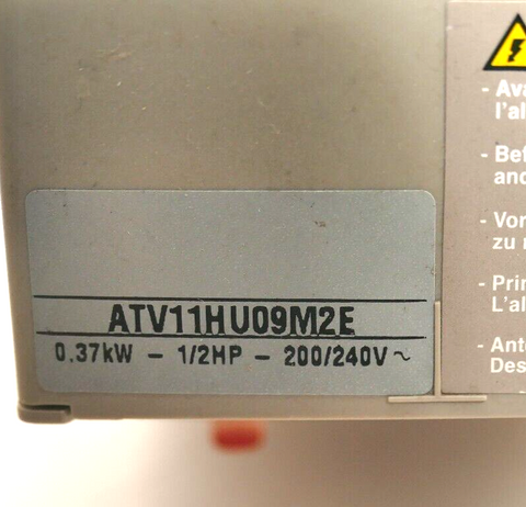 SCHNEIDER ELECTRIC ATV11HU09M2E