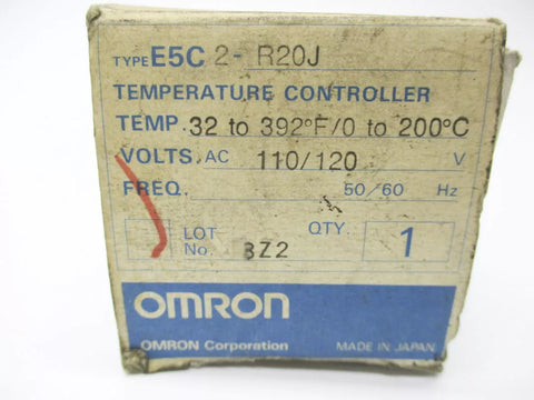 OMRON E5C2-R20J 110-120VAC 0-200C/32-392F