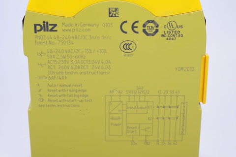 PILZ PNOZ-S4-48-240VAC/DC-3N/O-1N/C