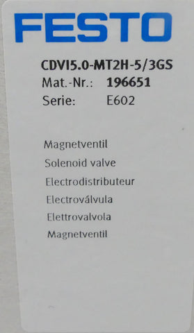 FESTO CDVI5.0-MT2H-5/3GS