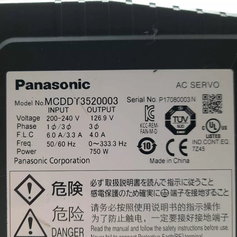 PANASONIC MCDDT3520003