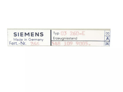 Siemens 03 260-E