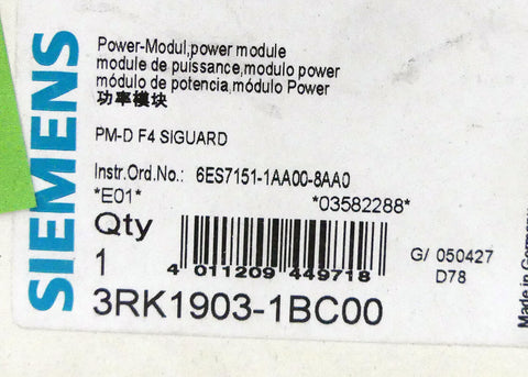 SIEMENS 3RK1903-1BC00