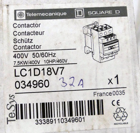 SCHNEIDER ELECTRIC TELEMECANIQUE LC1-D18-V7