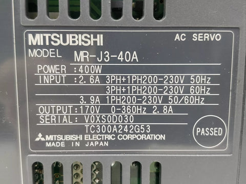 MITSUBISHI MR-J3-40A