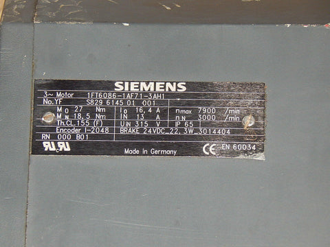 SIEMENS 1FT6086-1AF71-3AH1