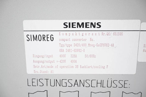 SIEMENS 6RA2481-6DV62-0