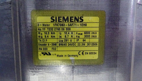 Siemens 1FK7083-5AF71-1EH0