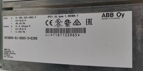 ABB ACS800-01-0005-5+E200