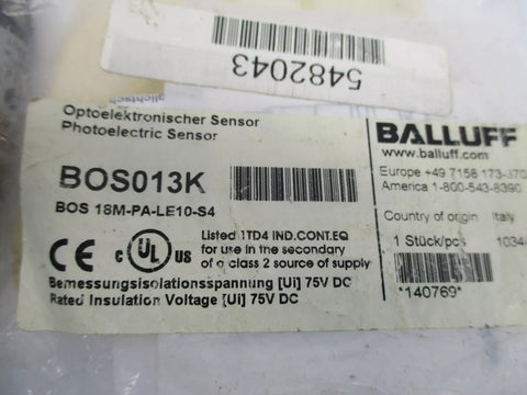 BALLUFF BOS 18M-PA-LE10-S4