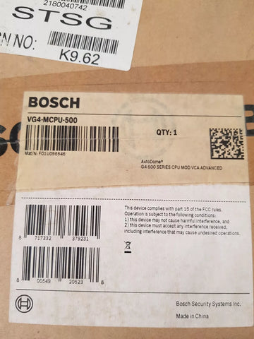 BOSCH VG4MCPU500