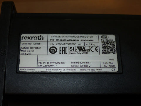 BOSCH REXROTH MSK050C-0600-NN-M1-UP0-NNNN