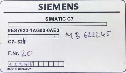 SIEMENS 6ES7623-1AG00-0AE3