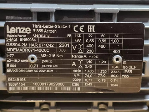 Lenze GSS04-2M HAR 071C42